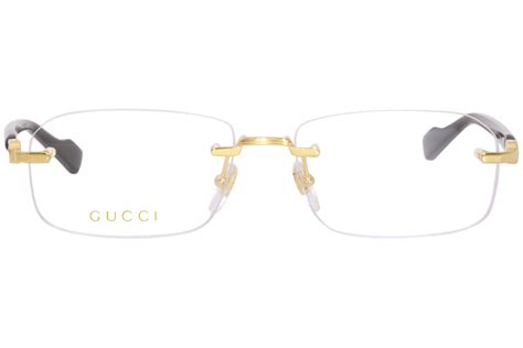 gucci glasses blue rim|gucci rimless glasses for men.